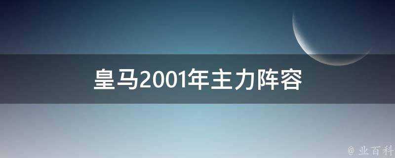 皇馬2001年主力陣容