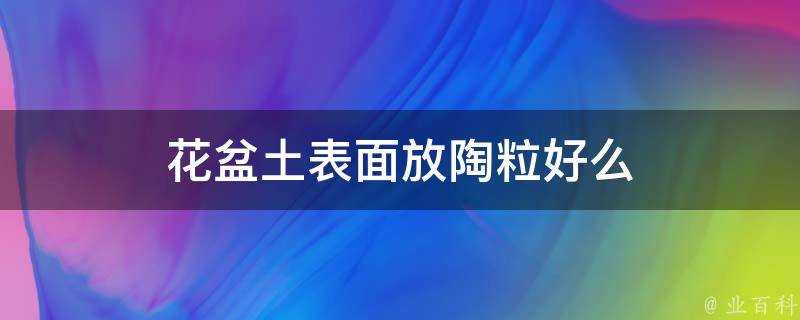 花盆土表面放陶粒好麼