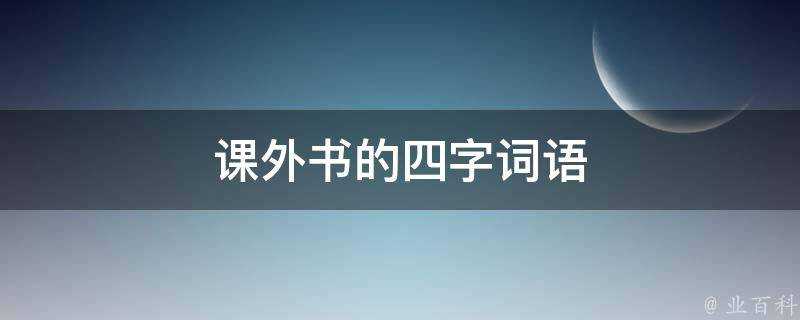 課外書的四字詞語