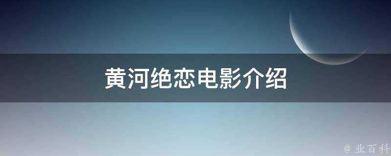 黃河絕戀電影介紹