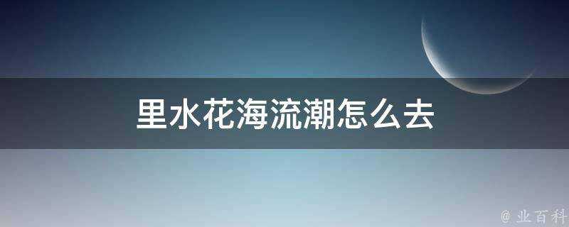 裡水花海流潮怎麼去