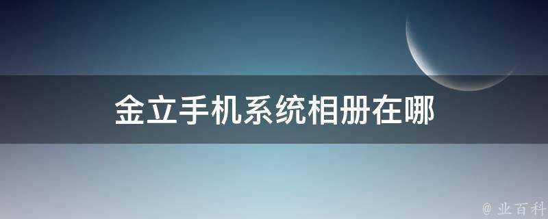 金立手機系統相簿在哪