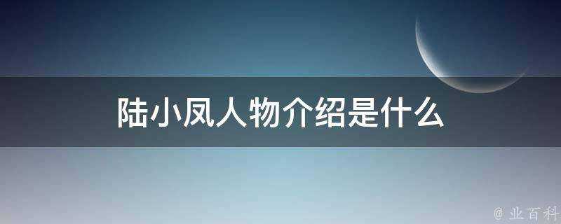 陸小鳳人物介紹是什麼