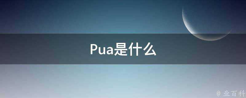 Pua是什麼