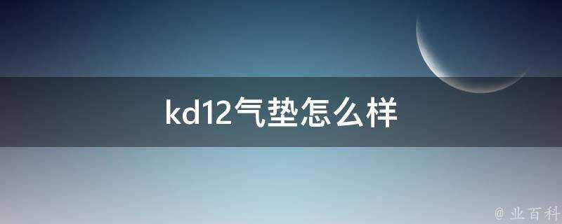 kd12氣墊怎麼樣