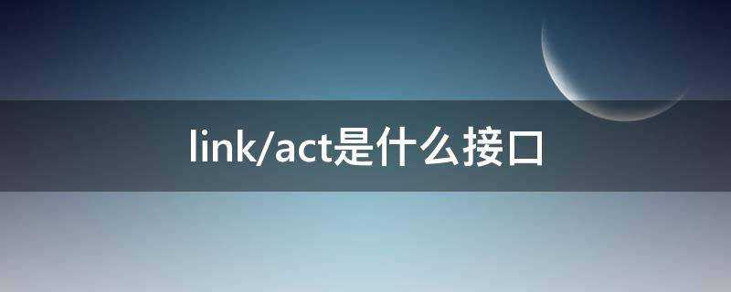 link/act是什麼介面