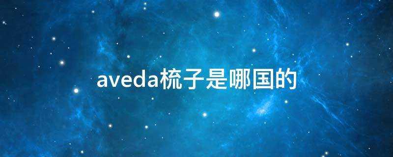 aveda梳子是哪國的