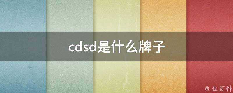 cdsd是什麼牌子