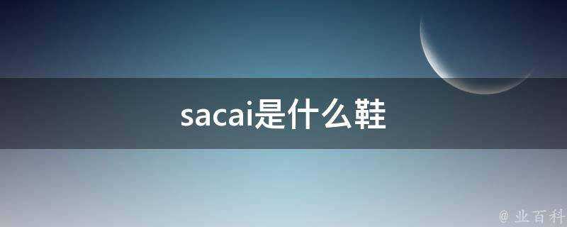 sacai是什麼鞋