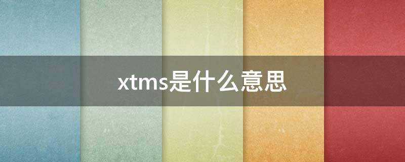 xtms是什麼意思
