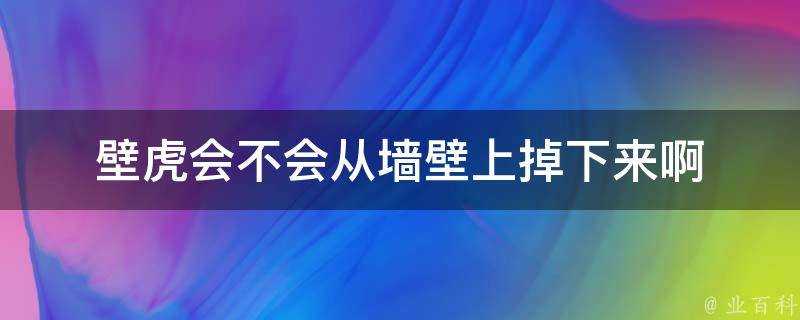 壁虎會不會從牆壁上掉下來啊