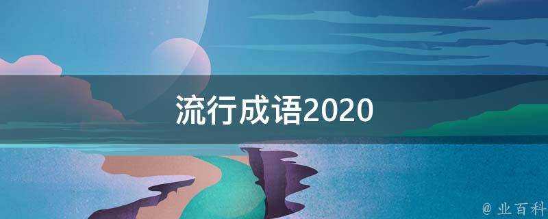 流行成語2020