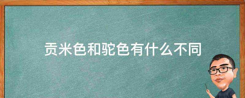 貢米色和駝色有什麼不同