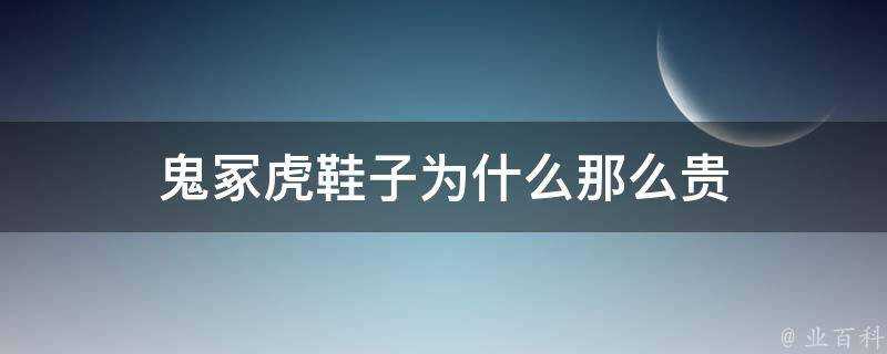 鬼冢虎鞋子為什麼那麼貴