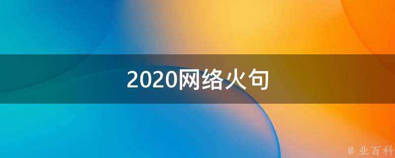 2020網路火句